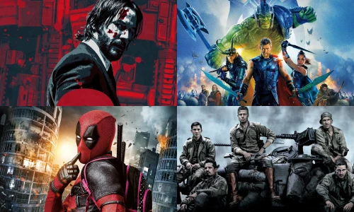 Capas de filmes disponíveis na CinexTV