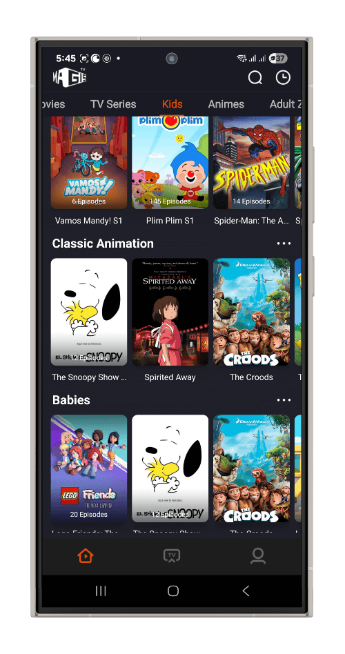 Séries em qualquer lugar